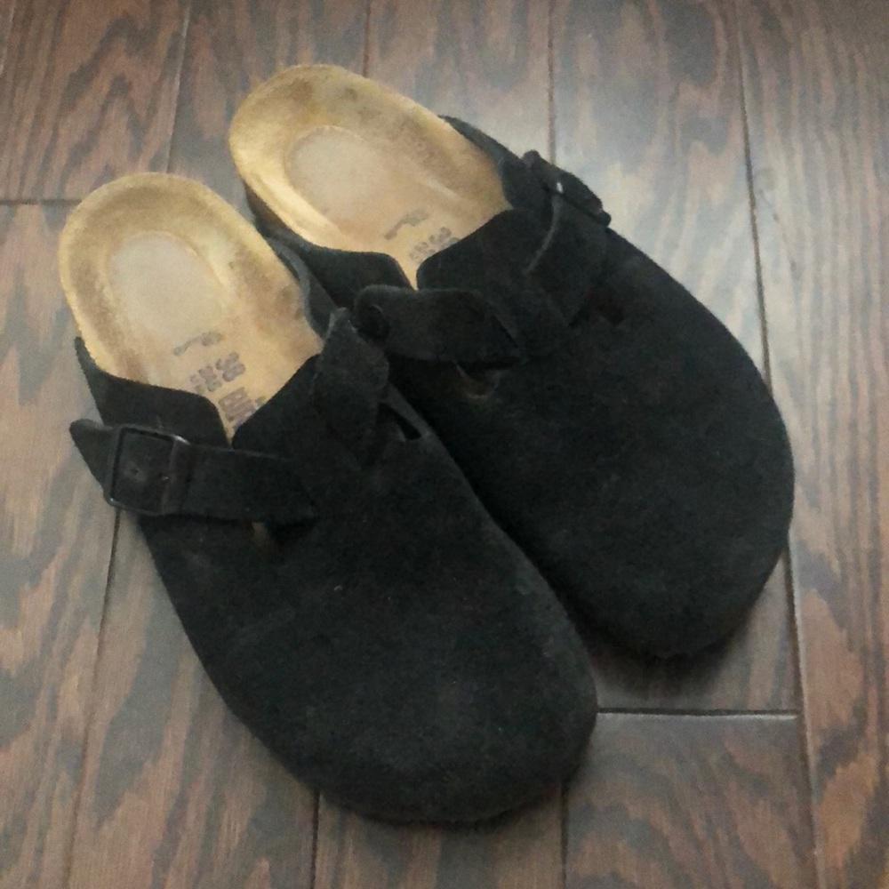 Boston Birkenstock clogs with soft footbed
